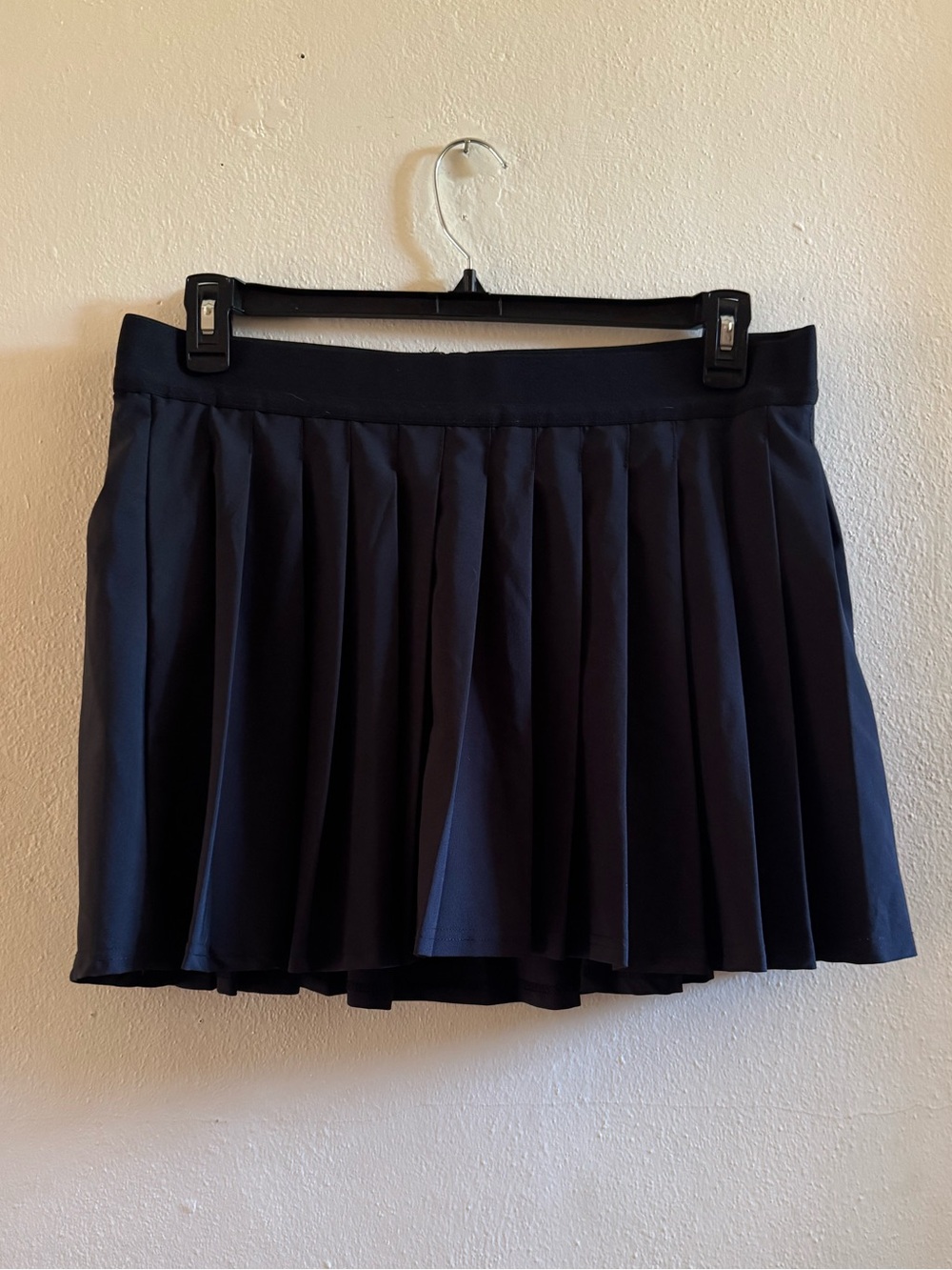 Ebb & Flow Pleated Active Skort Black Shorts Pockets Size XL